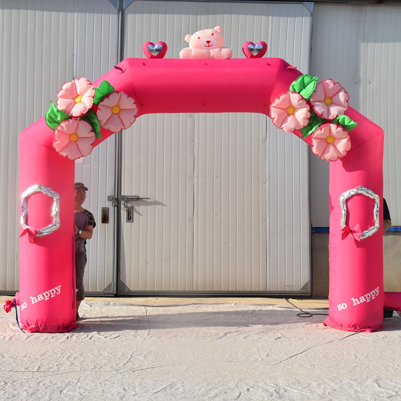 通什镇粉色婚礼拱门